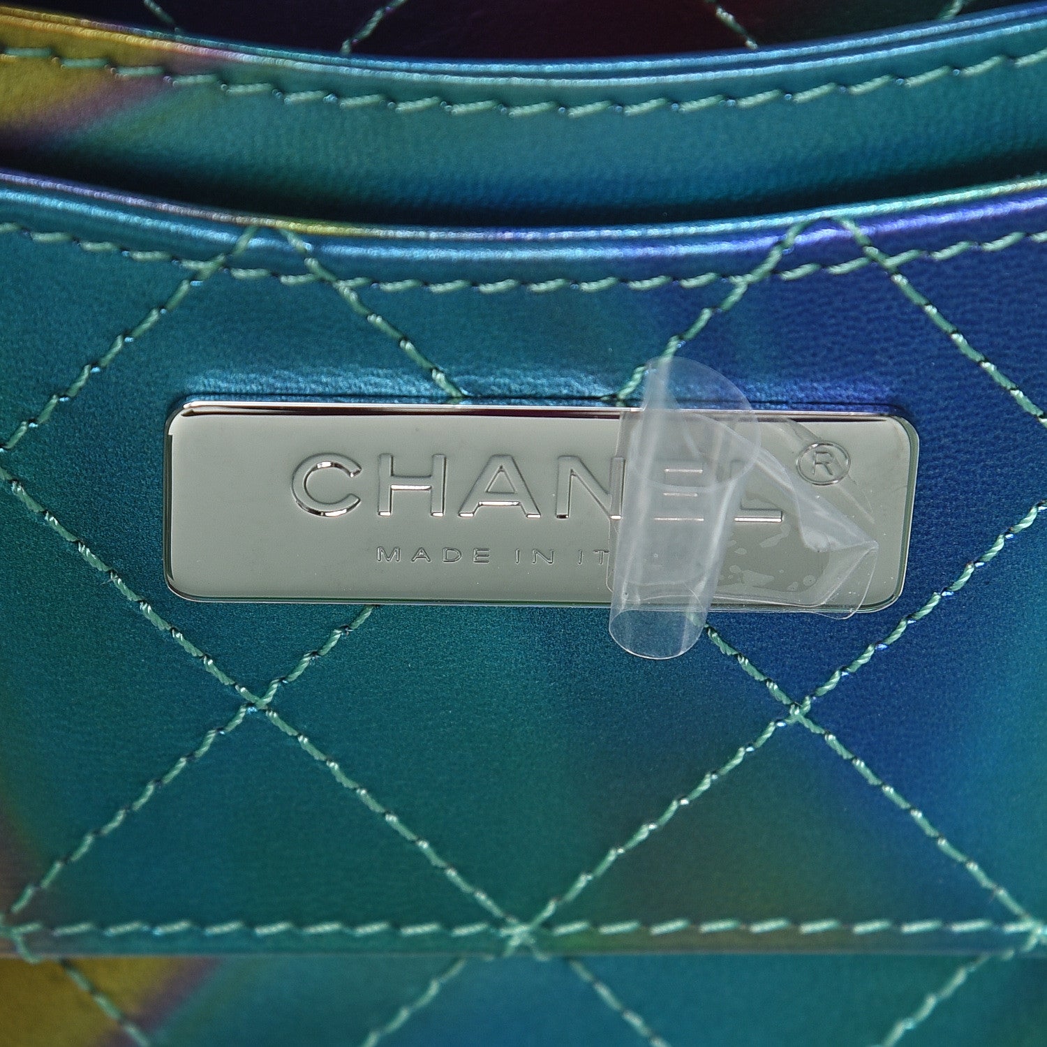 Chanel PVC Patent Calfskin Patent Lambskin Vertical Vanity Case Green 6 of 10