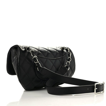 Chanel Calfskin Quilted CC Uniform Flap Belt Bag Black 3 of 9