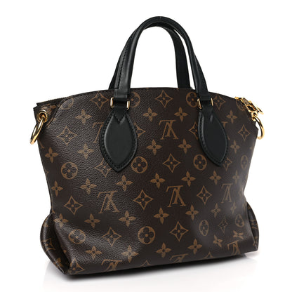 Louis Vuitton Monogram Flower Zipped Tote PM Black 3 of 8
