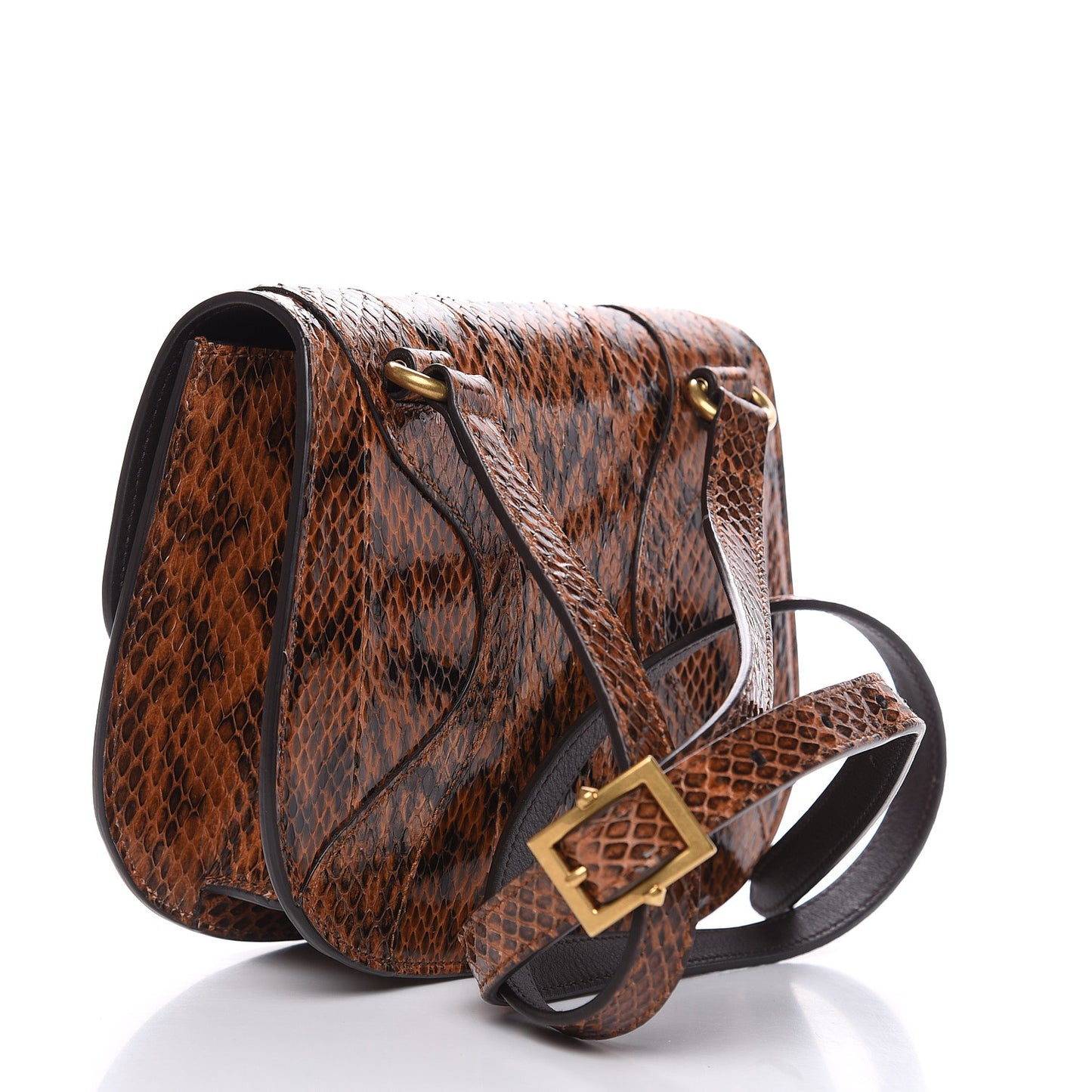 Elaphe Radiata Crystal Small Osiride Shoulder Bag Bright Cuir Ruby