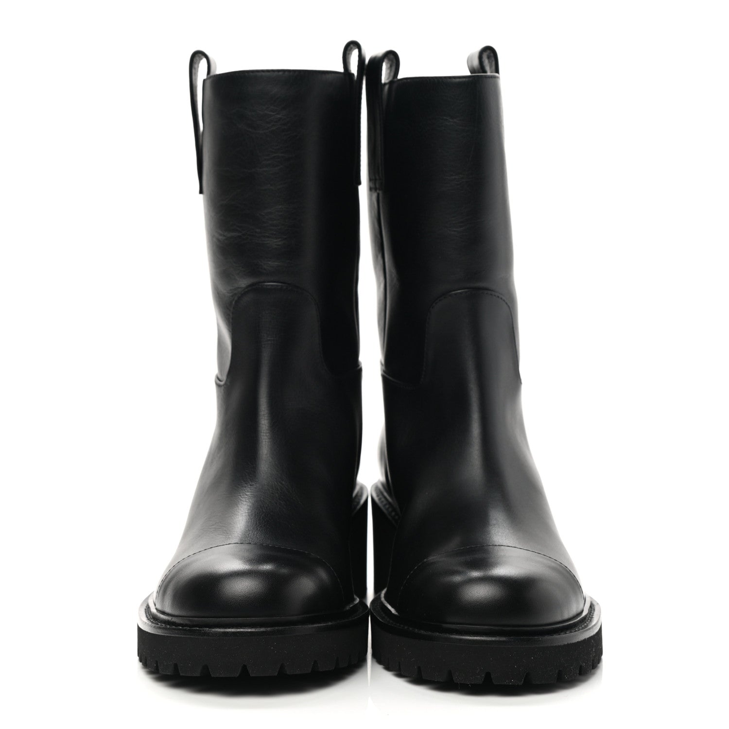 Chanel Calfskin CC Ankle Boots 35 Black 2 of 10