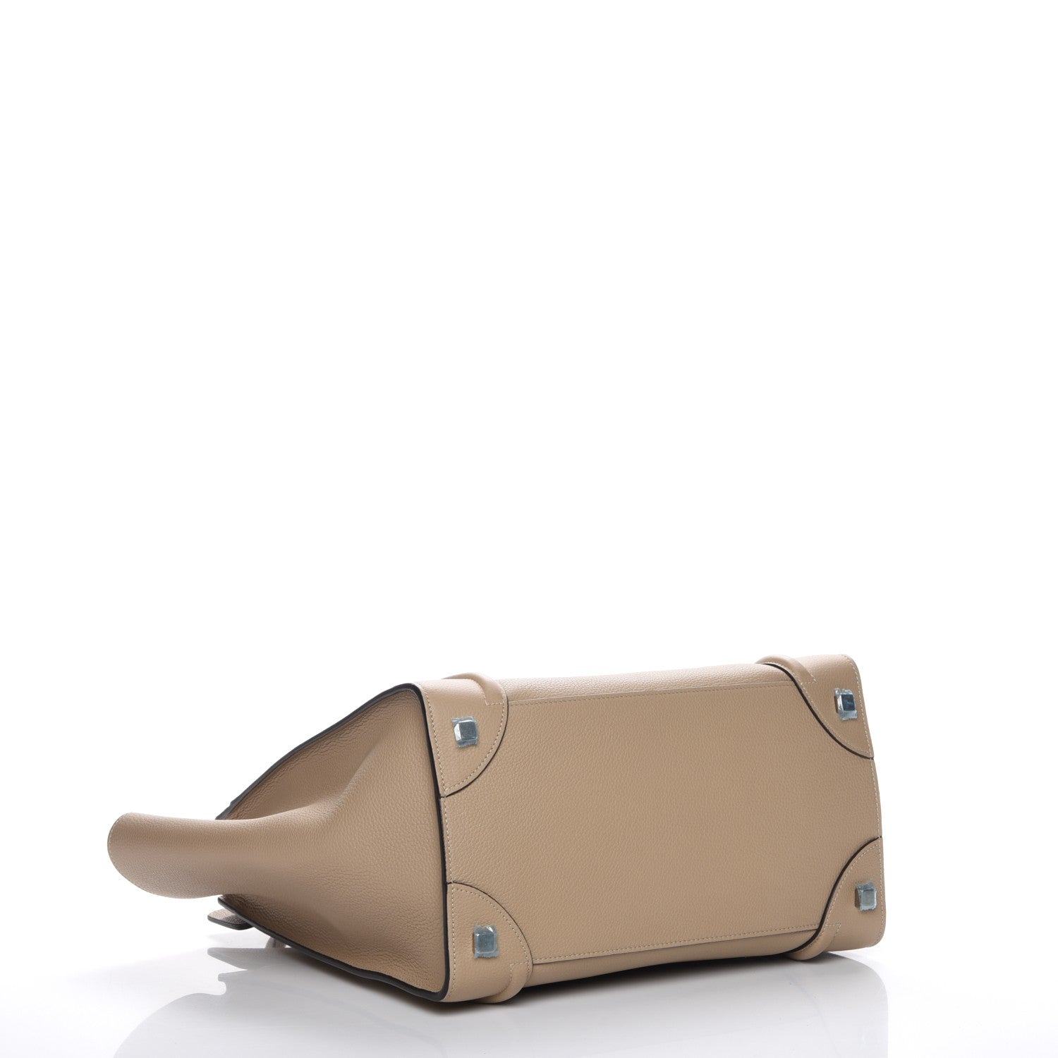 Celine Drummed Calfskin Mini Luggage Dune 4 of 7