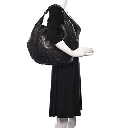 Givenchy Tumbled Sheepskin Eclipse Hobo Black 2 of 13