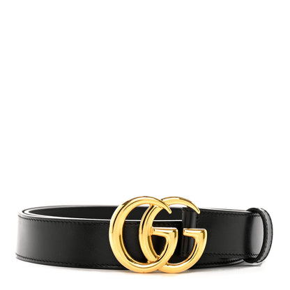 Gucci Plutone Calfskin Double G 30mm Belt 100 40 Black 1 of 11