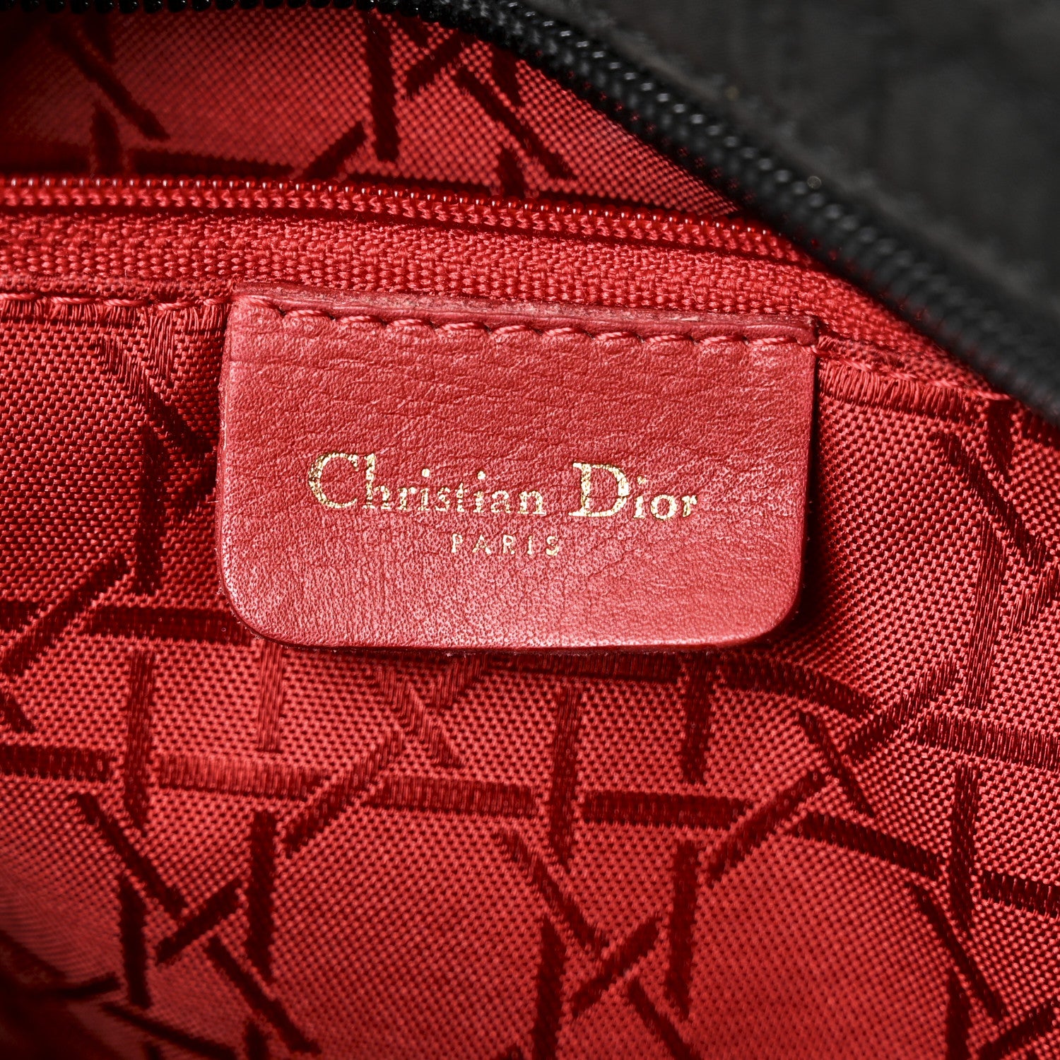 Christian Dior Nylon Cannage Large Lady Dior Black 6 of 10