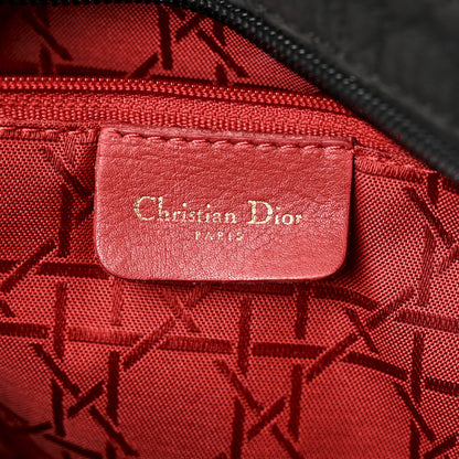 Christian Dior Nylon Cannage Large Lady Dior Black 6 of 10