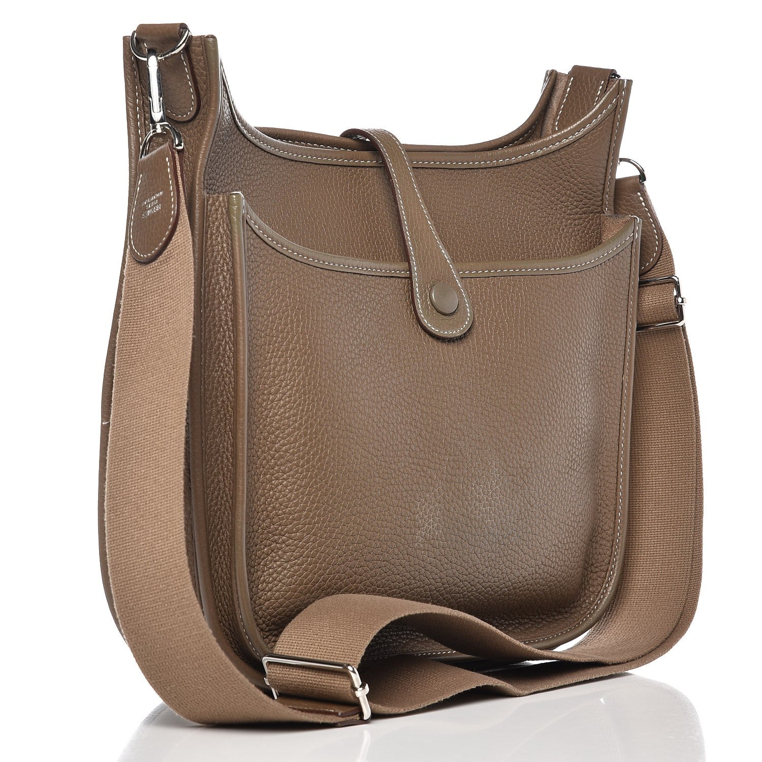 Hermes Taurillon Clemence Evelyne III PM Etoupe 3 of 10