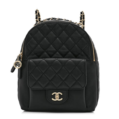 Chanel Caviar Quilted Large CC Day Backpack Black 1 of 10