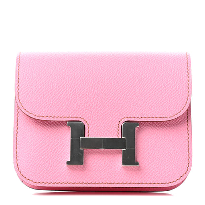 Hermes Epsom Constance Slim Wallet 5P Pink 1 of 7