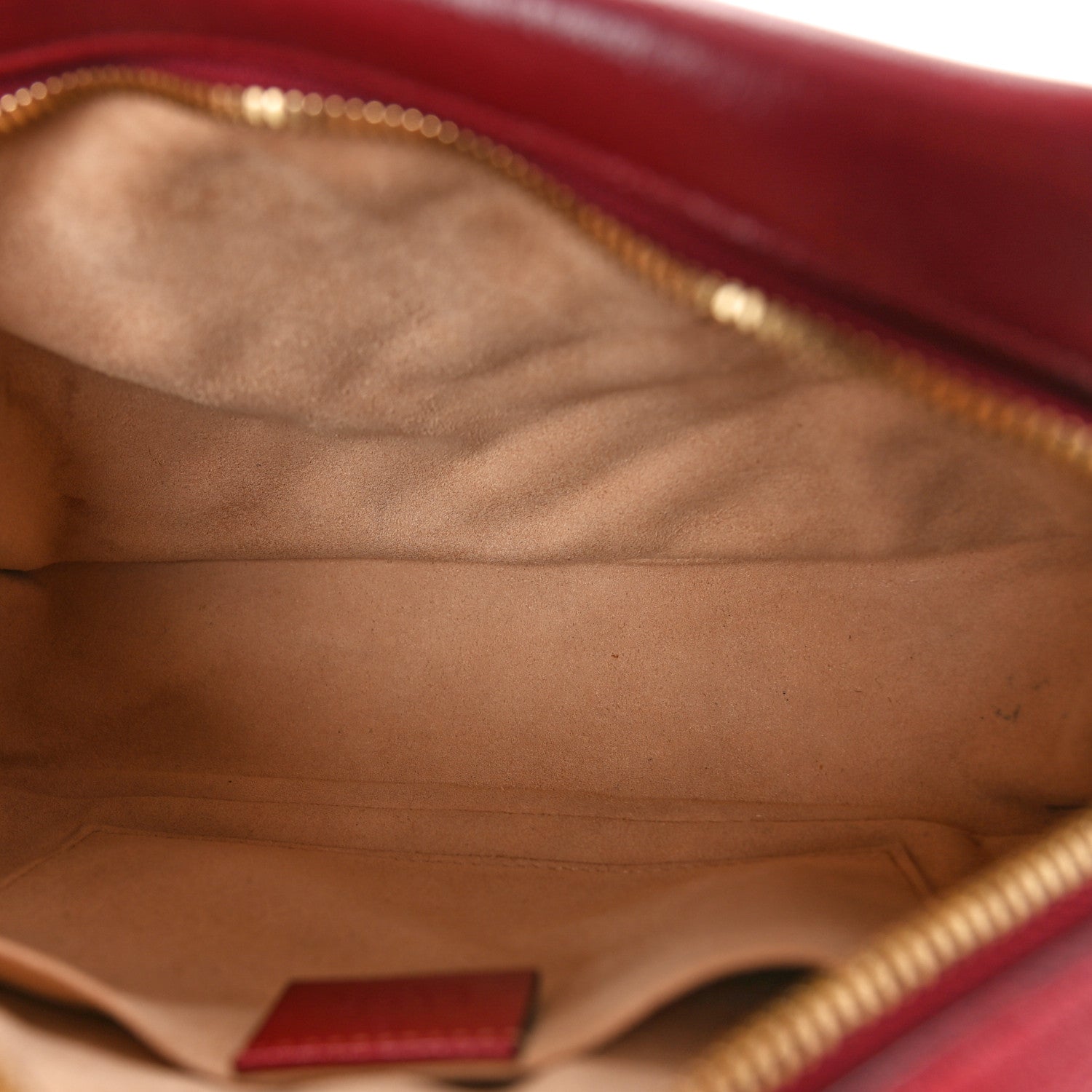 Gucci Monogram Azalea Calfskin Matelasse Diagonal Small GG Marmont Chain Shoulder Bag Beige Ebony New Cherry Red 5 of 13