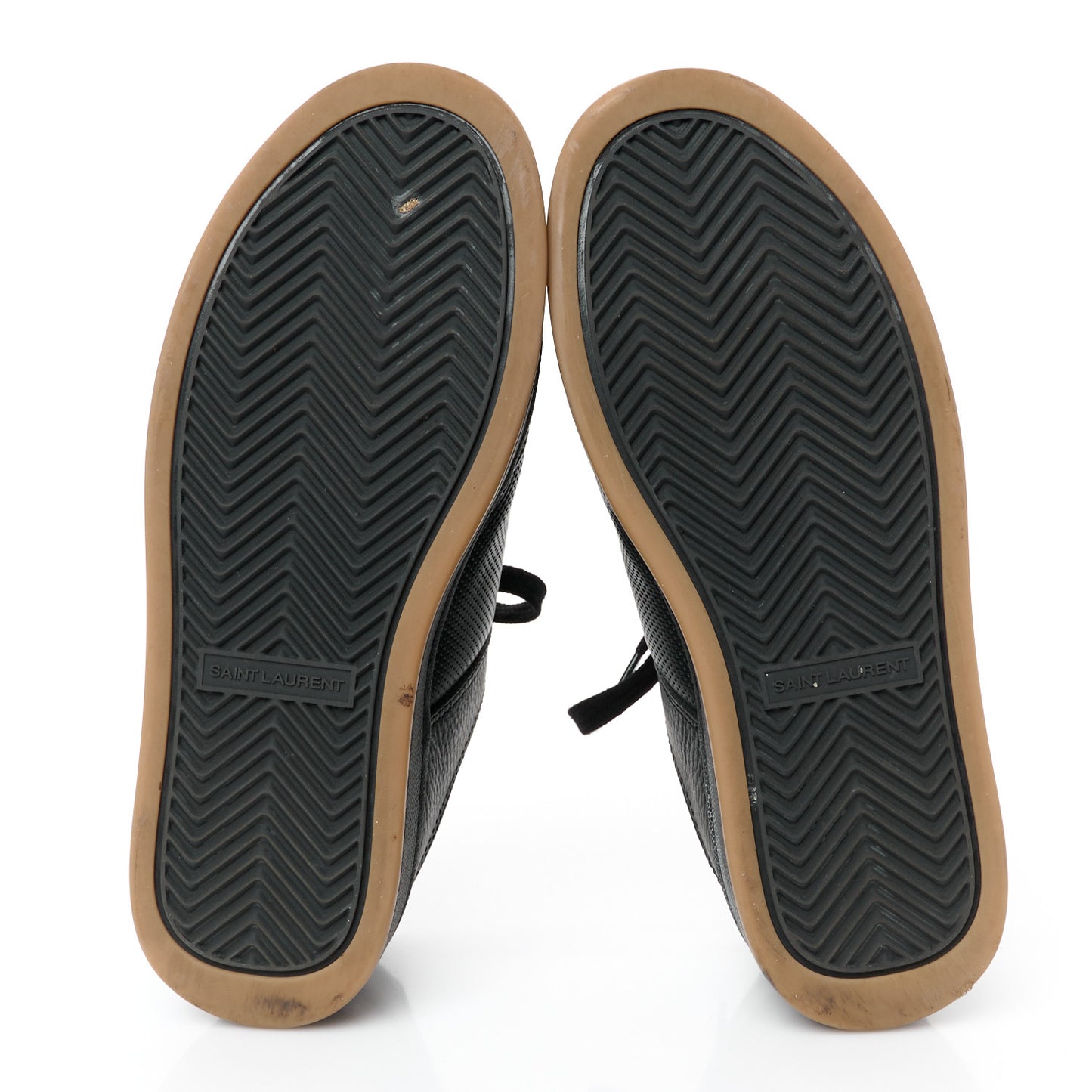 Calfskin Perforated SL61 Sneakers 37.5 Black