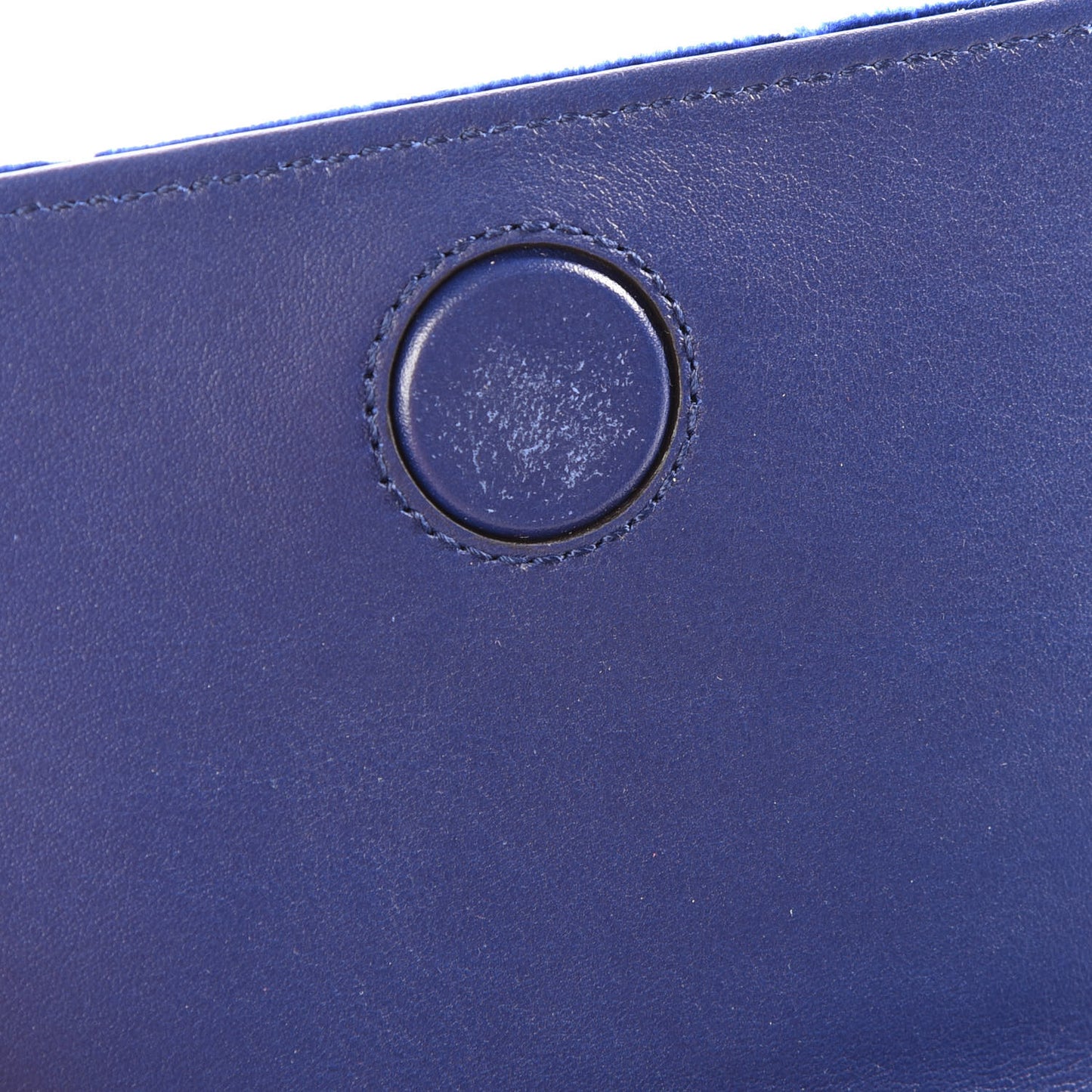 Velvet Matelasse GG Marmont Mini Bag Cobalt Blue