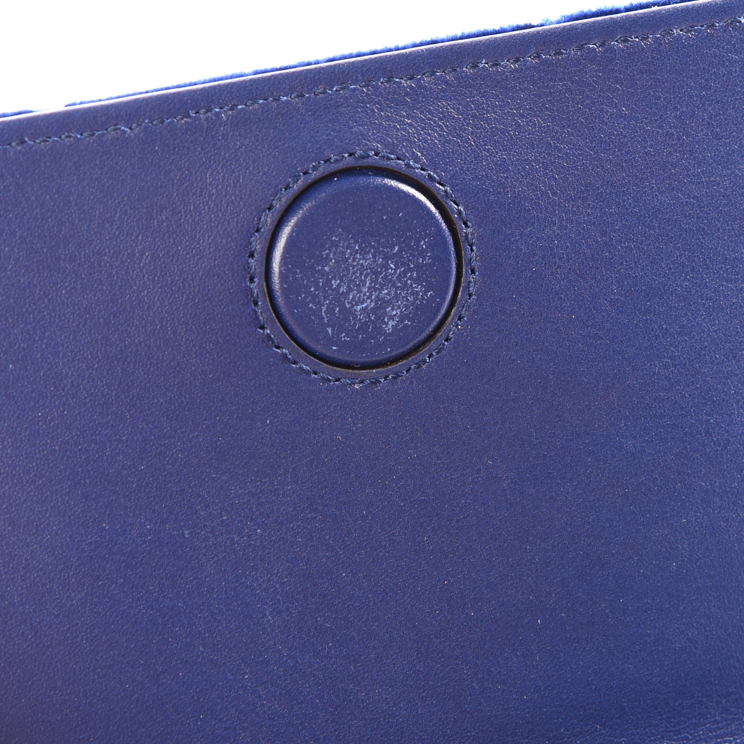 Gucci Velvet Matelasse GG Marmont Mini Bag Cobalt Blue 10 of 11