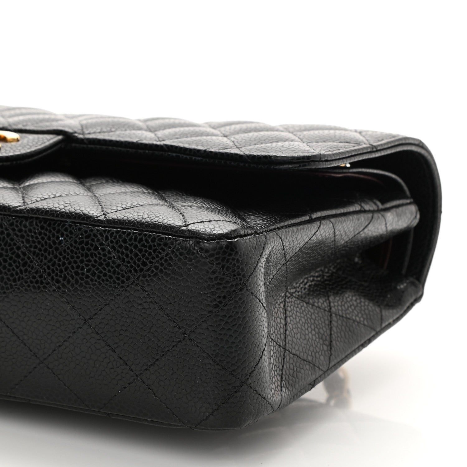 Chanel Caviar Quilted Medium Double Flap Black 10 of 11