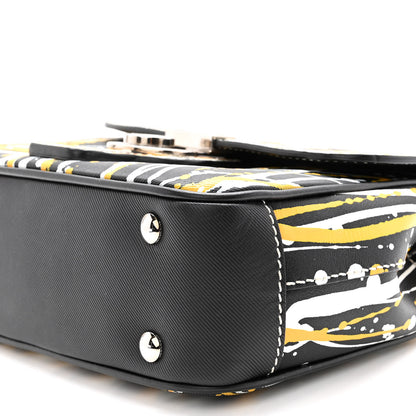 Burberry Trench Calfskin Splash Print Small DK88 Top Handle Bag Black 9 of 9