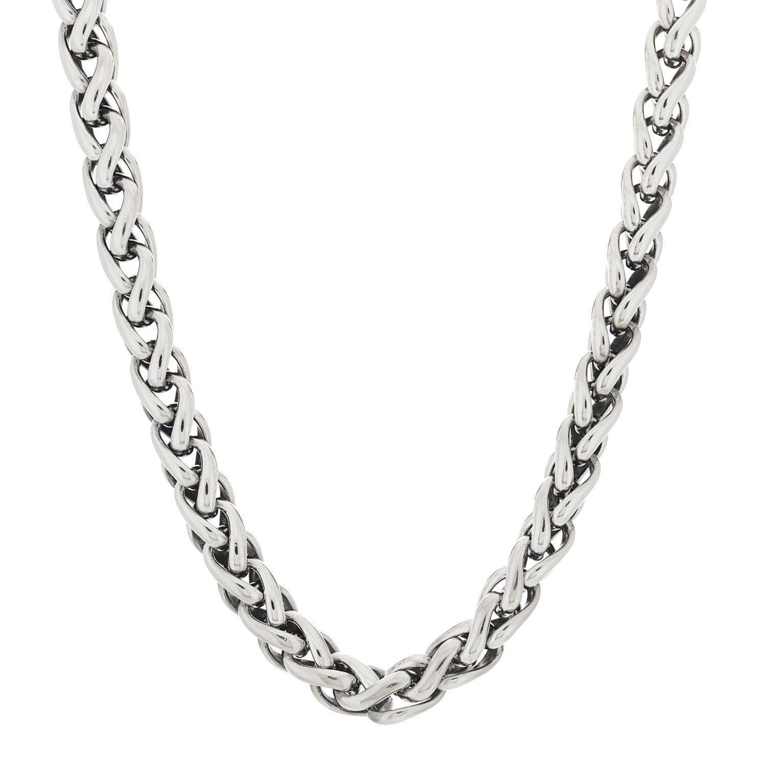 David Yurman Sterling Silver 14K Yellow Gold 8mm Wheat Chain Necklace 1 of 5