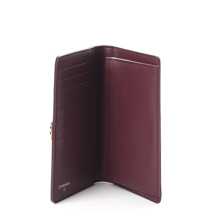 Chanel Caviar Quilted Boy Yen Wallet Dark Purple 5 of 9