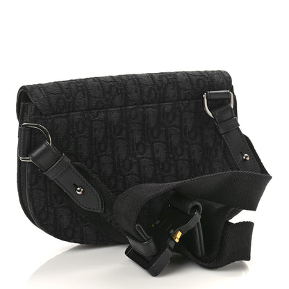 Christian Dior Oblique Saddle Messenger Pouch Blue Black 3 of 9