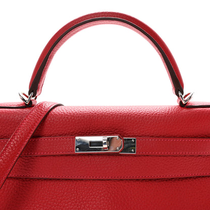 Hermes Togo Kelly Retourne 32 Rouge Casaque 8 of 10