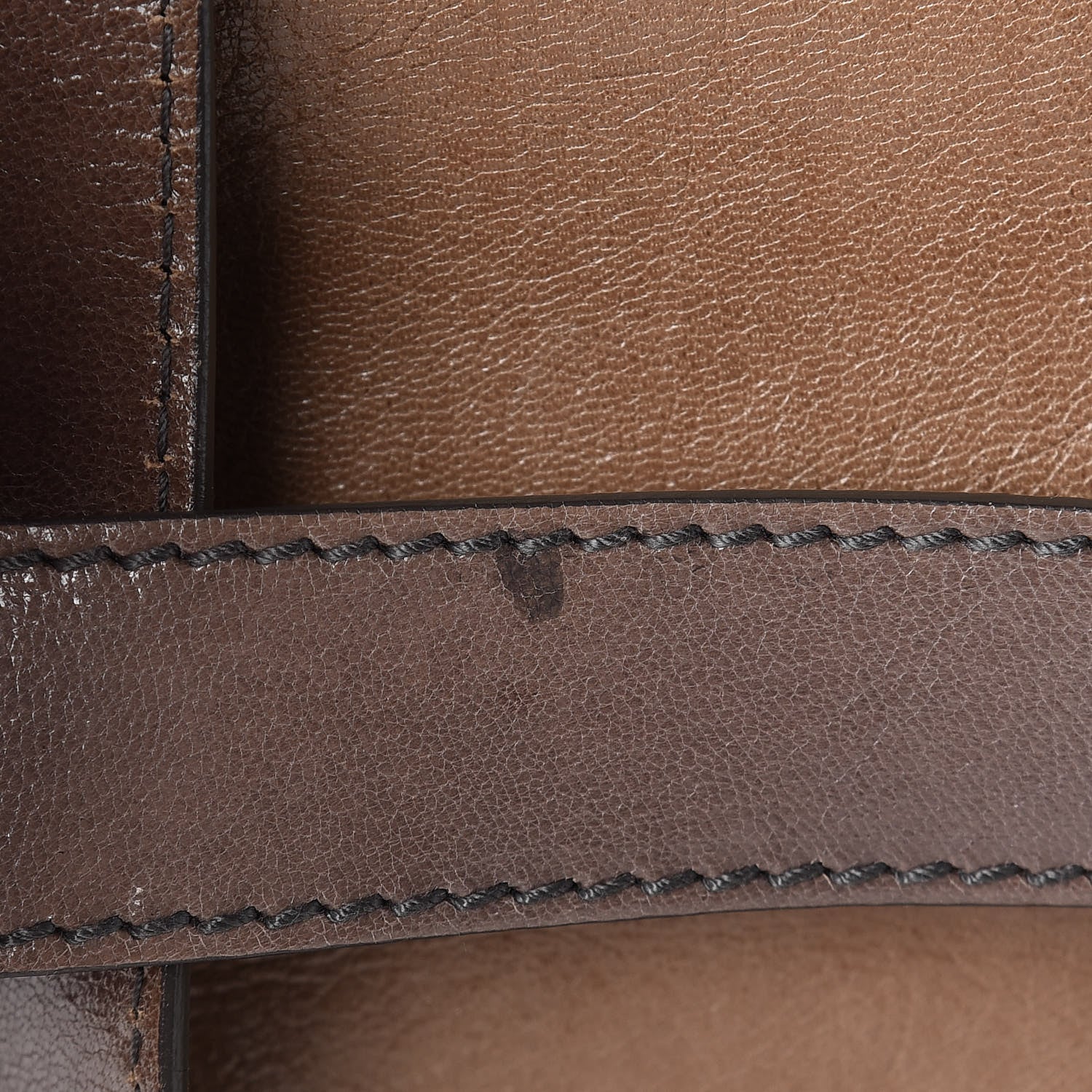 Saint Laurent Glazed Goatskin Muse Messenger Brown 18 of 18