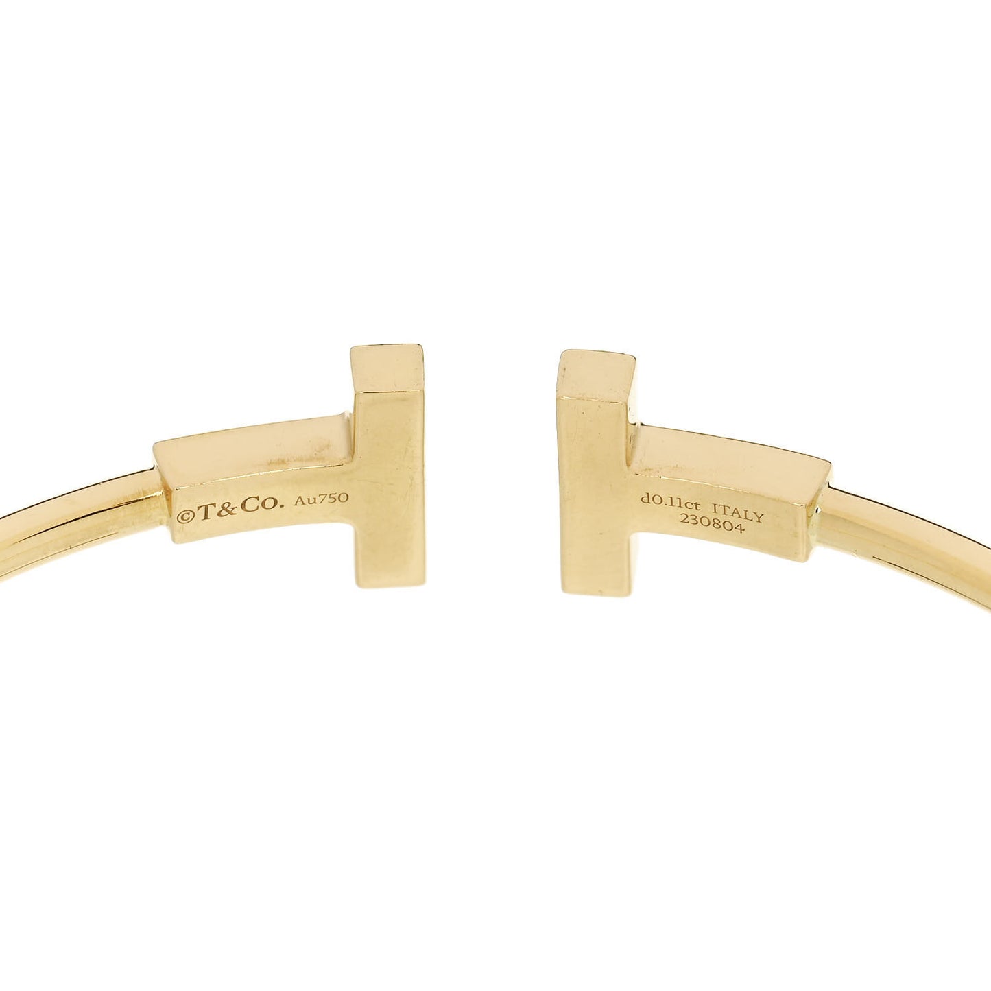 18K Yellow Gold Diamond Turquoise T Wire Bracelet