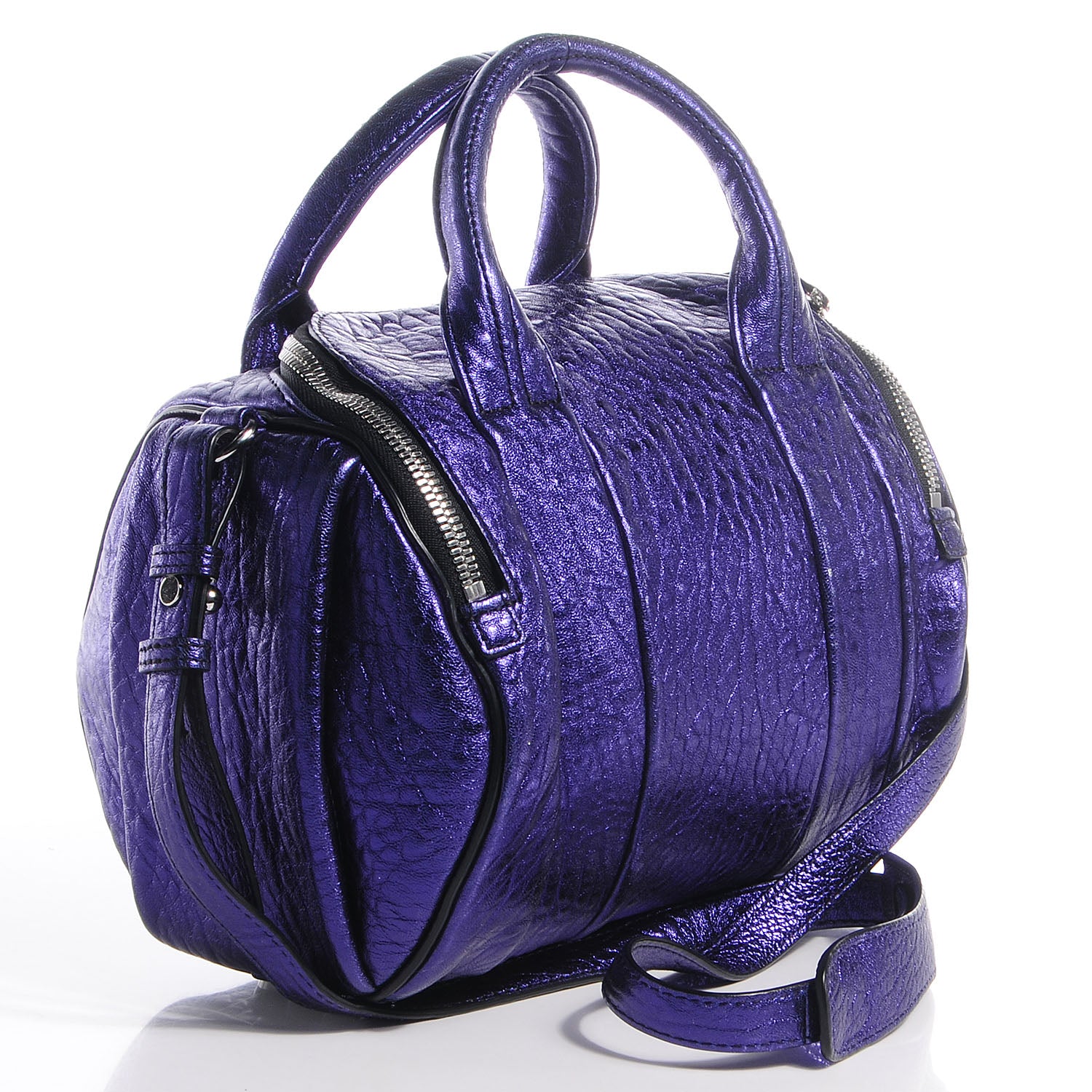 Alexander Wang Pebbled Lambskin Rockie Nile with Silver Hardware 3 of 6