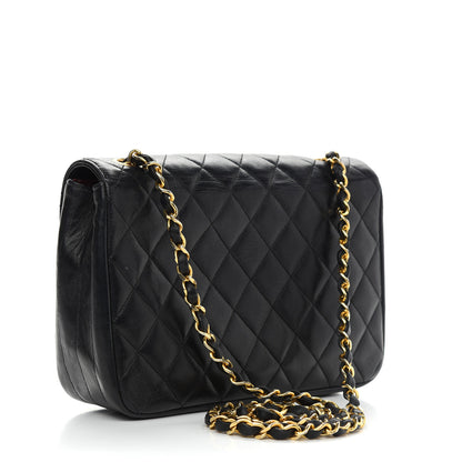 Chanel Lambskin Quilted Small Single Flap Black 2 of 10
