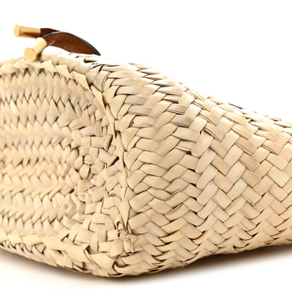 Chloe Raffia Calfskin Marcie Basket Tan 10 of 11