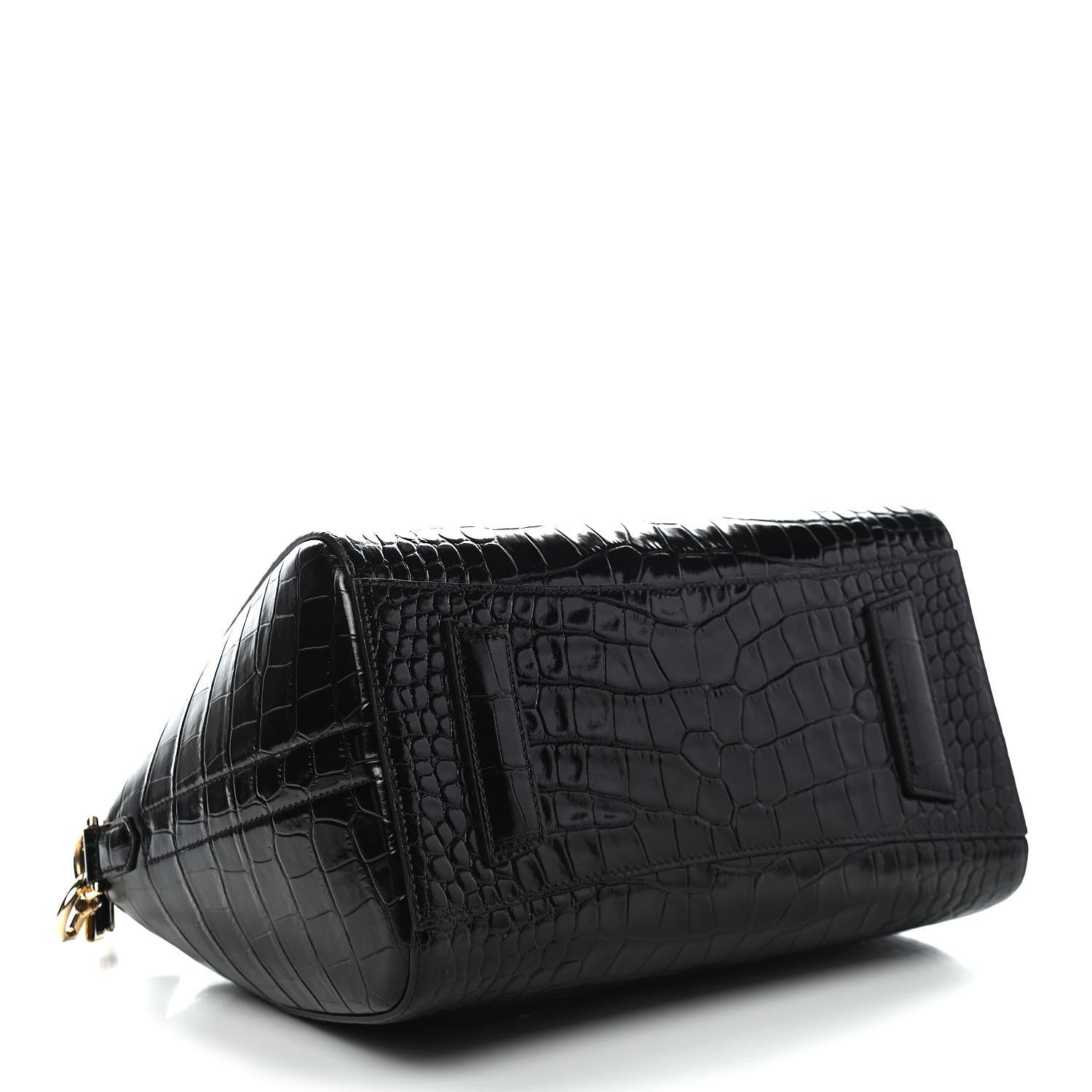 Givenchy Calfskin Crocodile Embossed Small Antigona Black 4 of 9