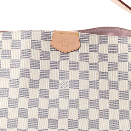 Louis Vuitton Damier Azur Graceful MM Rose Ballerine 8 of 12