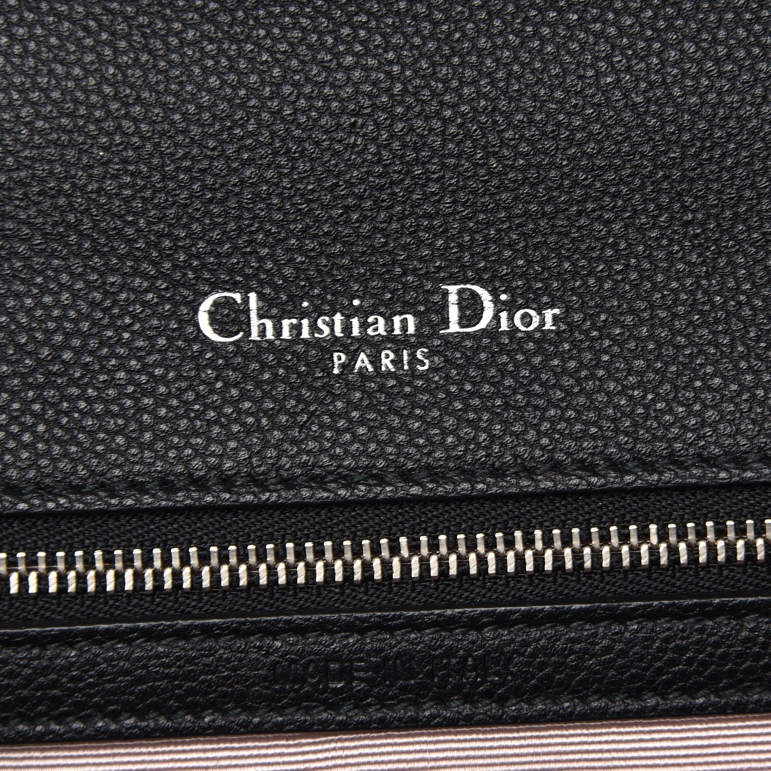 Christian Dior Grained Calfskin Medium Diorama Flap Bag Black 6 of 12
