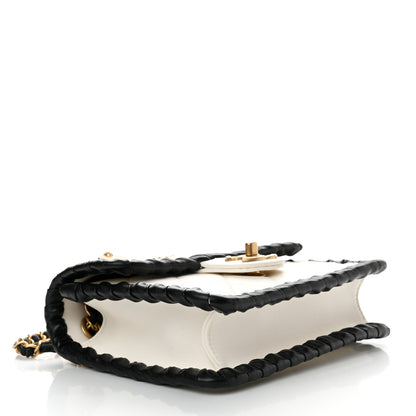 Chanel Braided Calfskin Mini My Own Frame Flap White 4 of 10