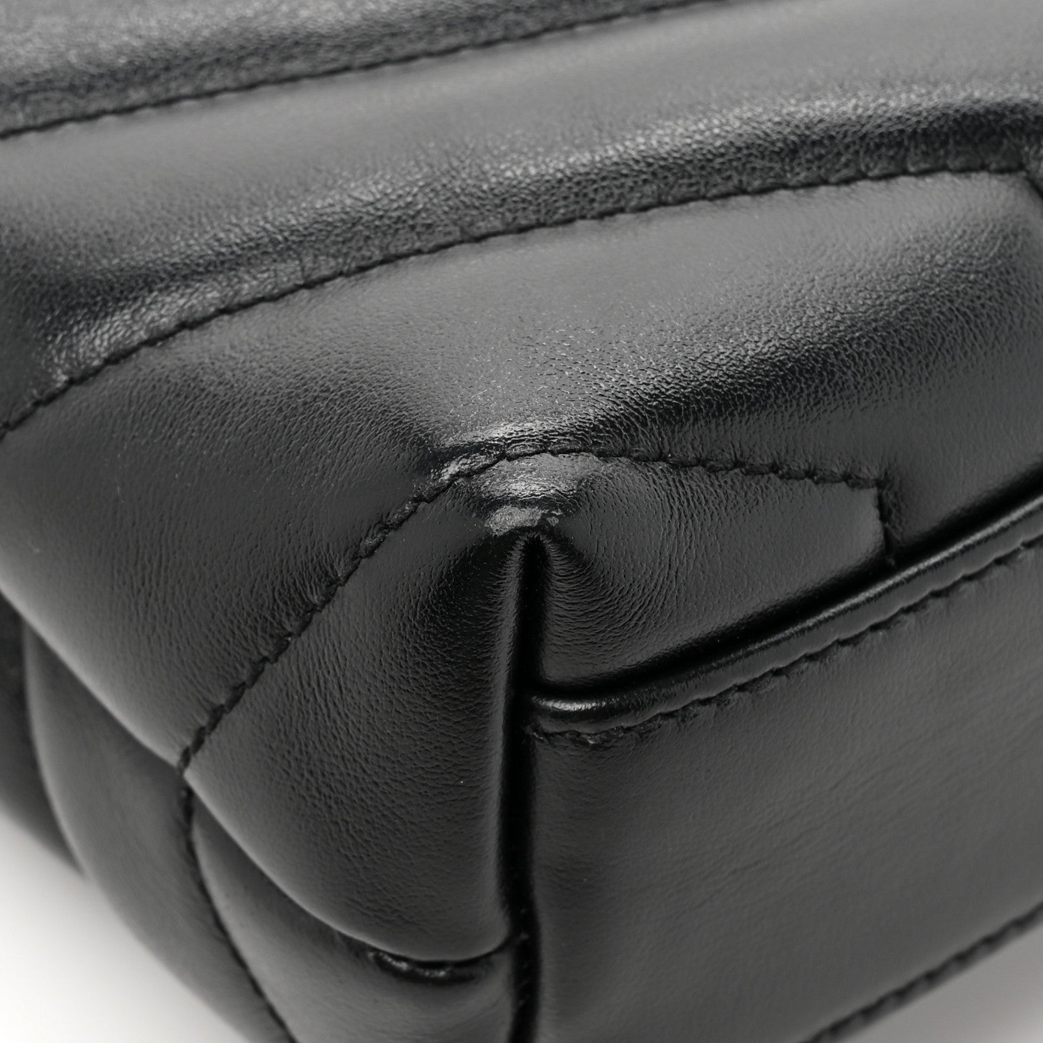 Saint Laurent Calfskin Y Quilted Monogram Toy Loulou Crossbody Bag Black 15 of 17