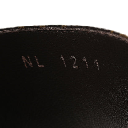 Louis Vuitton Calfskin Perforated Monogram Silhouette Sandals 37 Gold 6 of 8