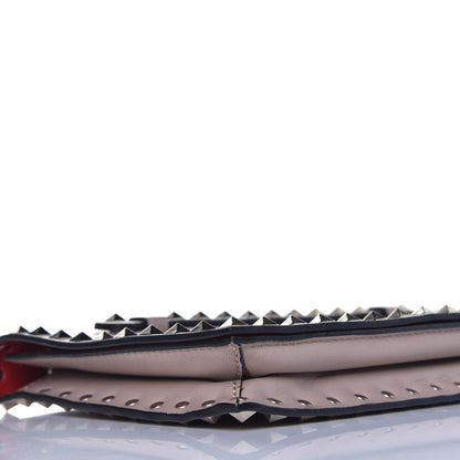 Valentino Garavani Nappa Rockstud Wristlet Clutch Poudre 7 of 8