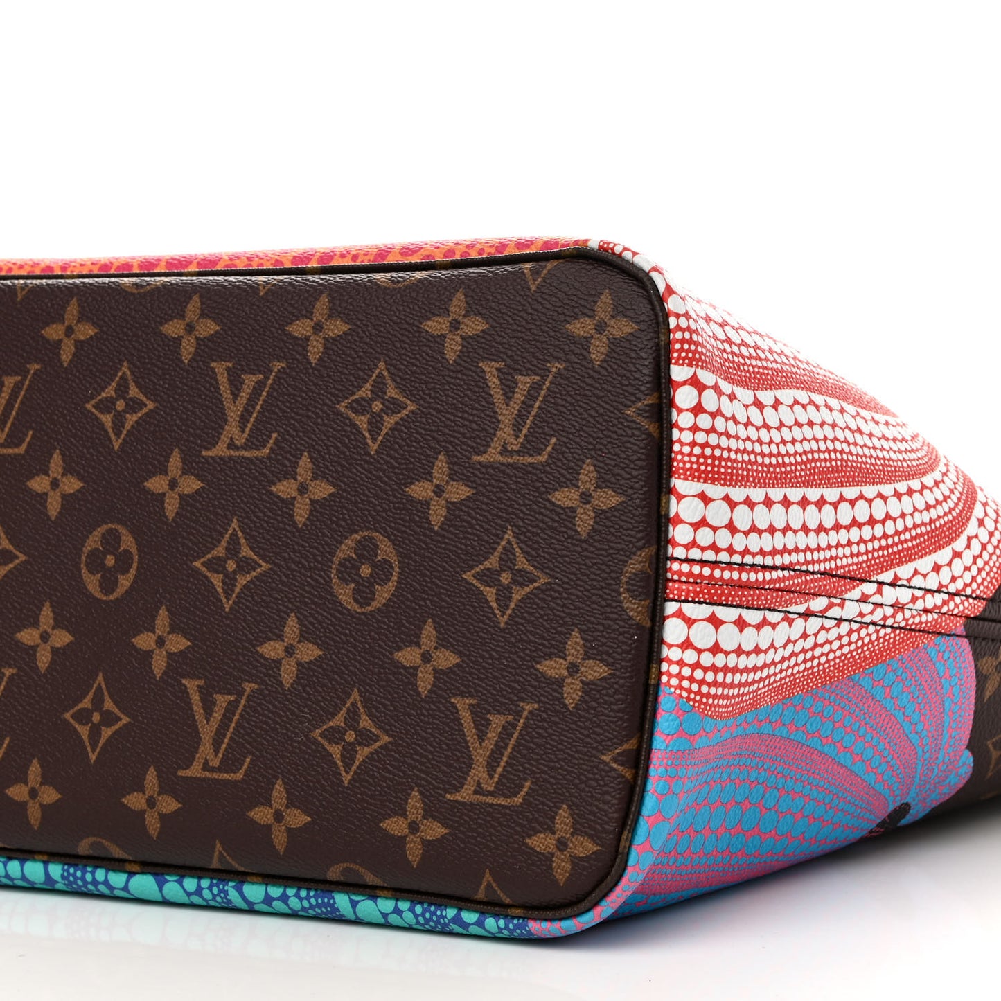 LV X YK Monogram Kusama Pumpkin Neverfull MM