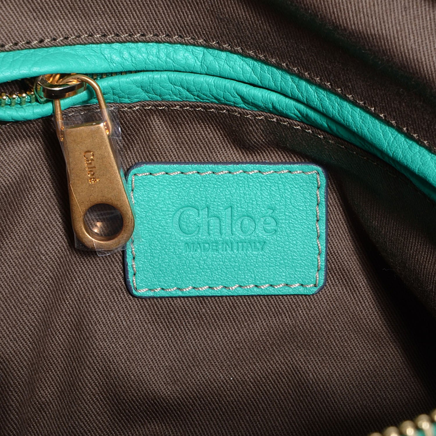 Chloe Calfskin Large Marcie Satchel Jade Green 7 of 9