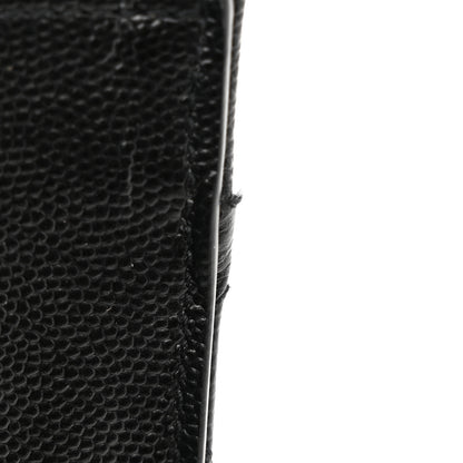 Saint Laurent Grain De Poudre Textured Mixed Matelasse Triquilt Medium Monogram Satchel Black 10 of 10