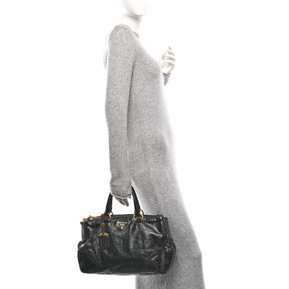 Prada Vitello Shine Shopping Satchel Black 2 of 18