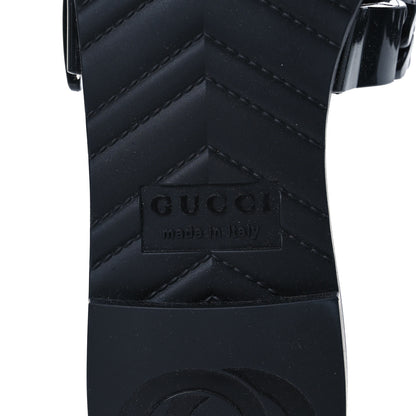 Gucci Rubber Womens Slide Sandals 36 Black 8 of 10