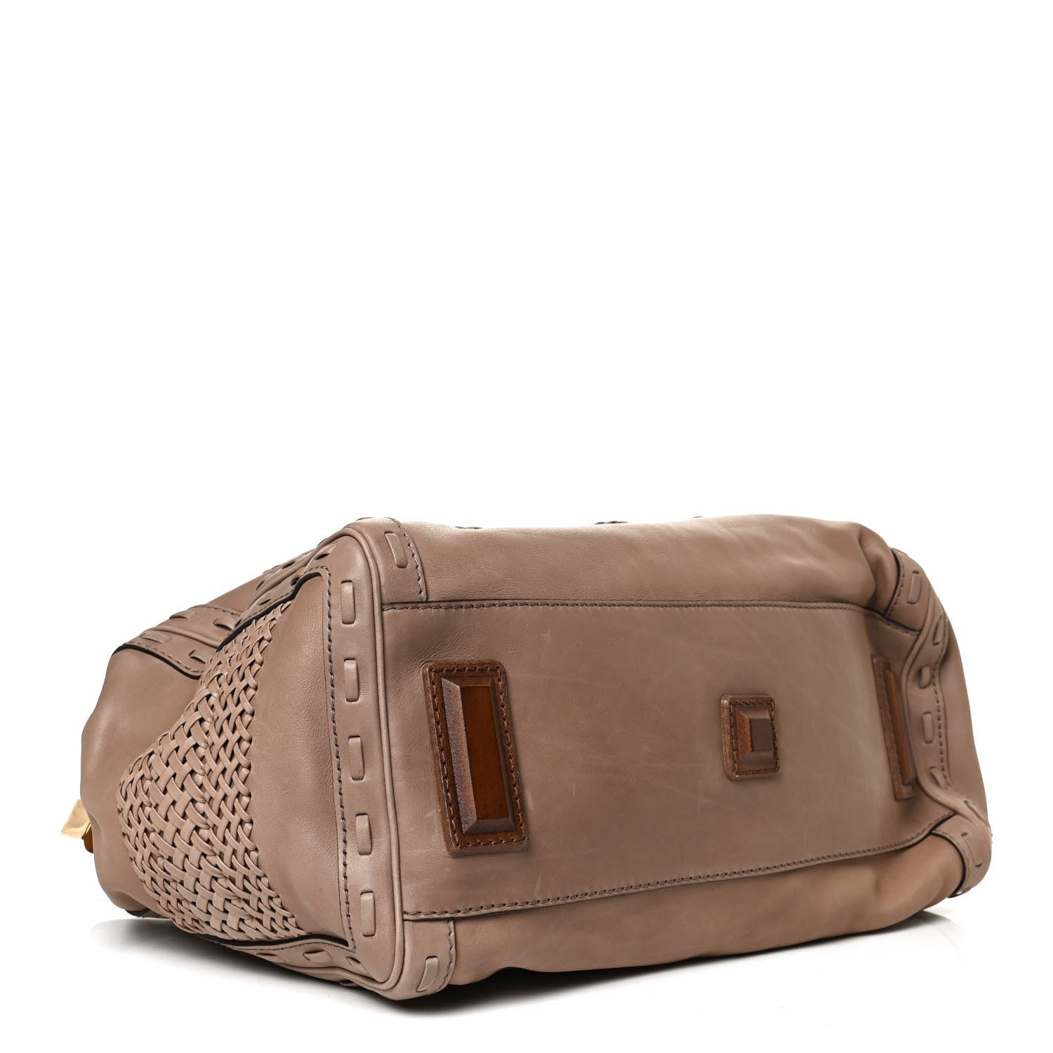 Gucci Calfskin Handmade Large Top Handle Bag Taupe 4 of 15