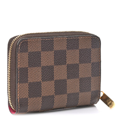 Louis Vuitton Damier Ebene 2020 Christmas Animation Roller Coaster Zippy Coin Purse Pivoine 3 of 7