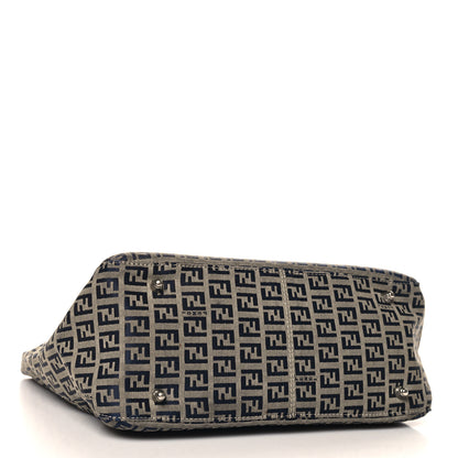 Fendi Zucchino Tote Navy Blue 4 of 10