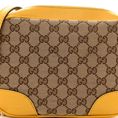 Gucci Monogram Dollar Calfskin Mini Bree Messenger Bag Beige Ebony New Buttercup 8 of 12