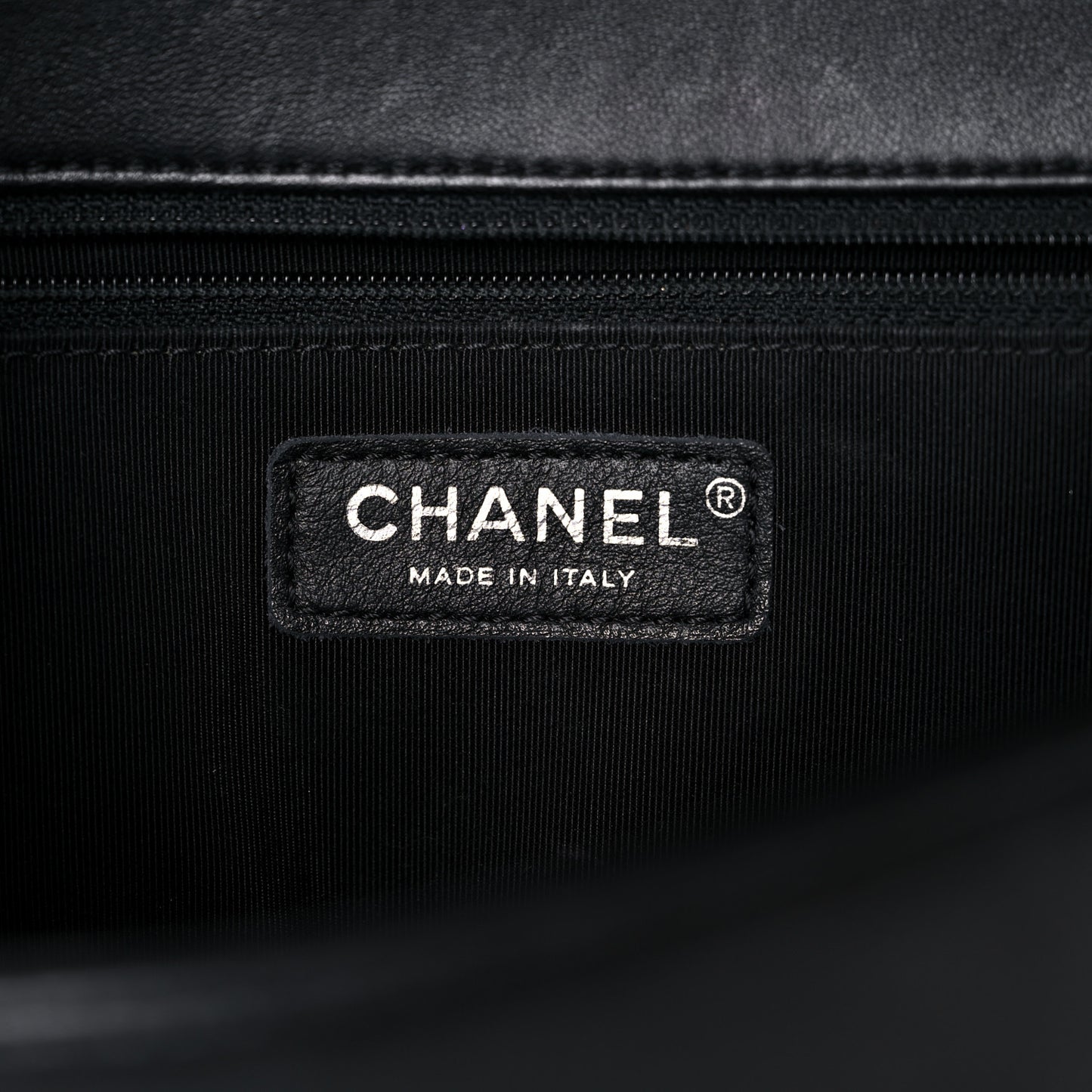 Lambskin Quilted New Medium Boy Flap Black