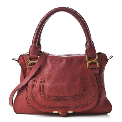 Chloe Calfskin Medium Marcie Satchel Red 1 of 11