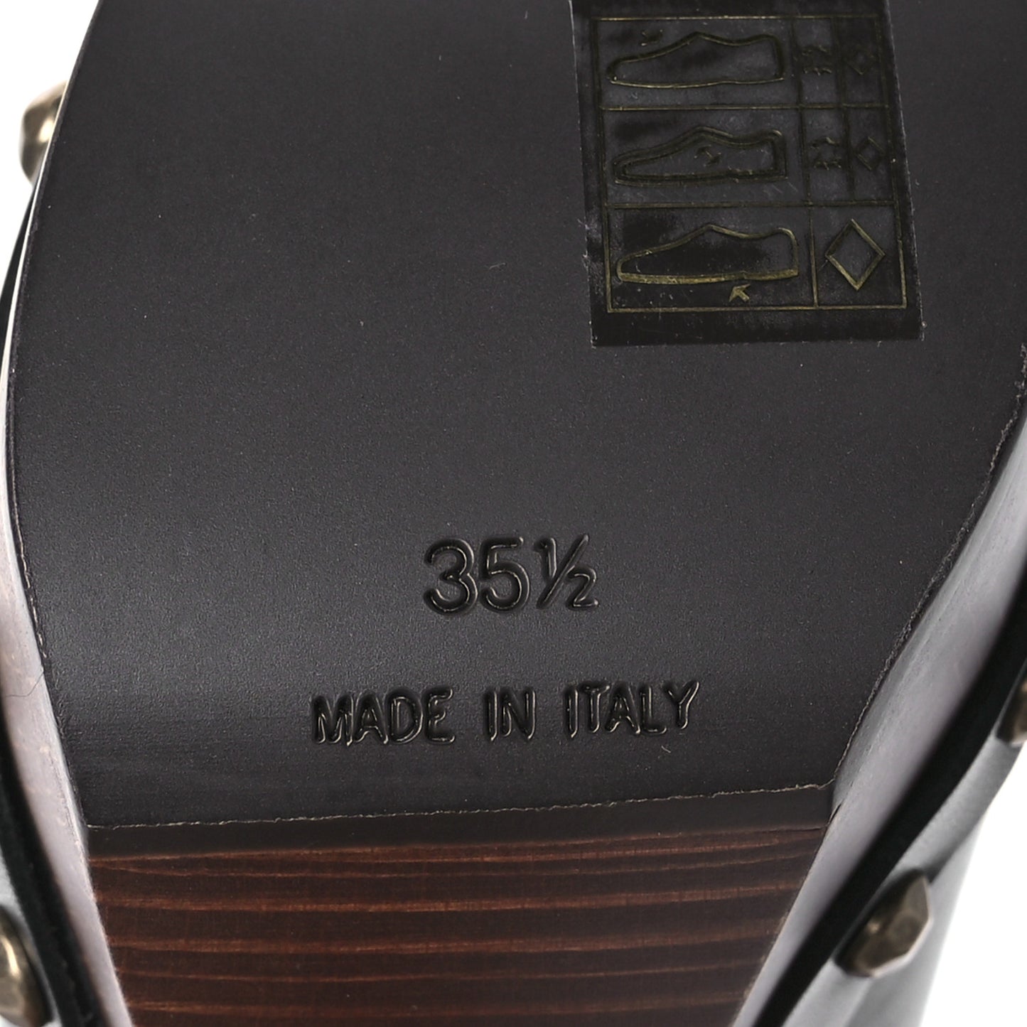 Smooth Calfskin Camoy Clogs 35.5 Black