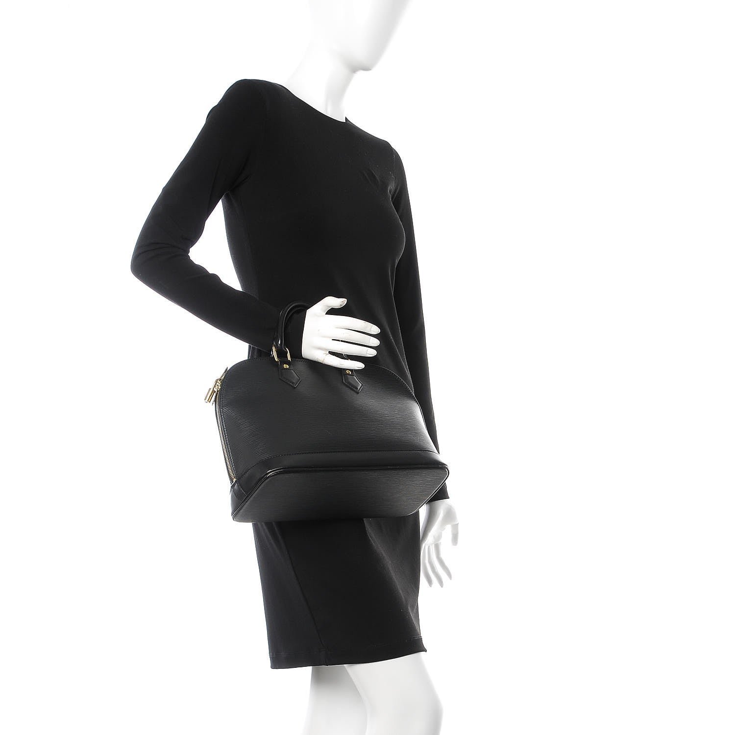 Louis Vuitton Epi Alma PM Black 2 of 12