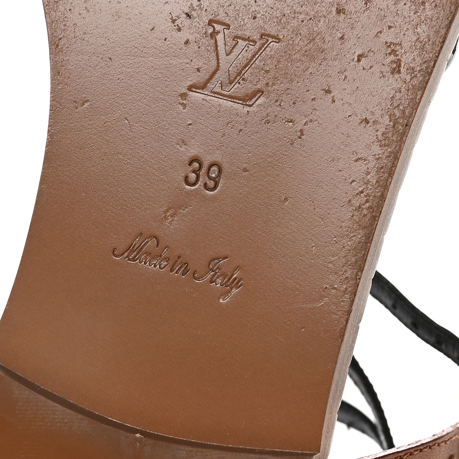 Louis Vuitton Calfskin Key West Sandals 39 Brown 1881264