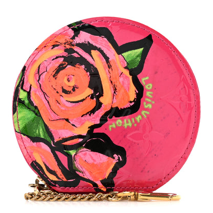 Louis Vuitton Vernis Roses Chapeau Coin Purse Rose Pop 1 of 12